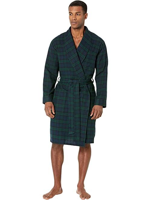 L.L.Bean Scotch Plaid Flannel Robe Regular