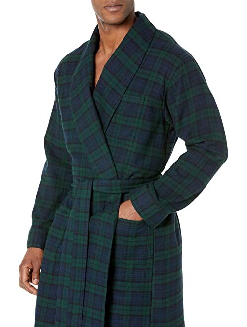 L.L.Bean Scotch Plaid Flannel Robe Regular