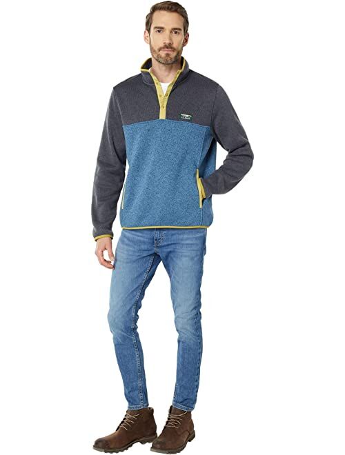 L.L.Bean Sweater Fleece Pullover Color-Block Regular