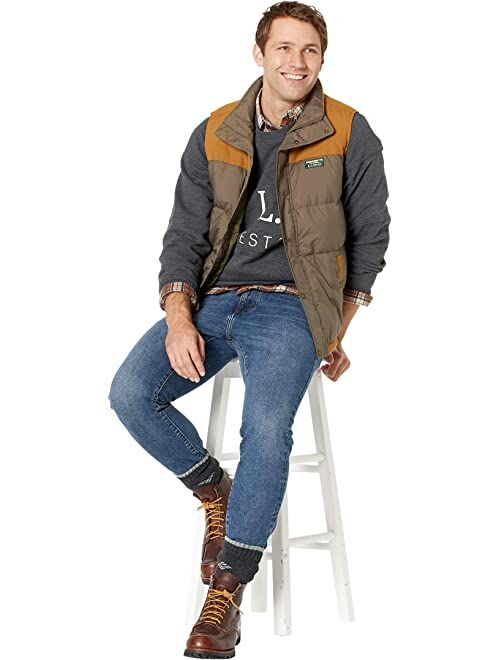 L.L.Bean Mountain Classic Down Vest Color-Block