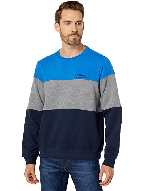 L.L.Bean 1912 Sweatshirt Crew Neck Color-Block Regular