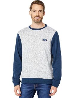 Lightweight Sweater Fleece Top Long Sleeve Color-Block Regular