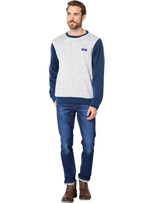 L.L.Bean Lightweight Sweater Fleece Top Long Sleeve Color-Block Regular