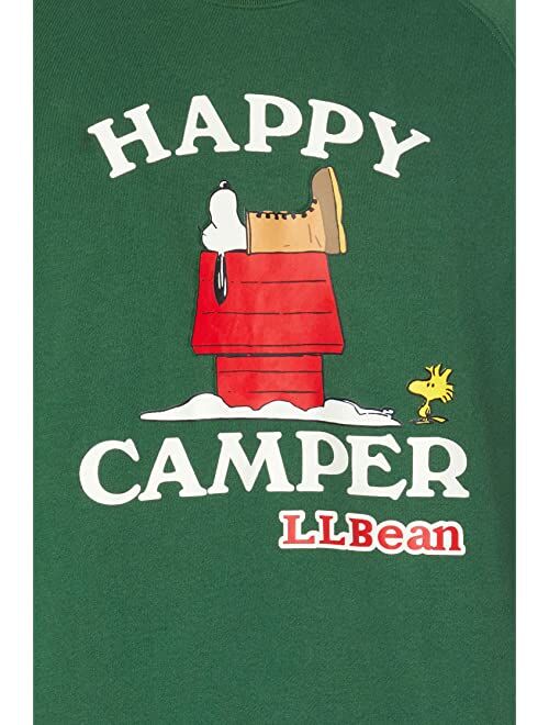 L.L.Bean x Peanuts Sweatshirt Crew Neck Happy Camper