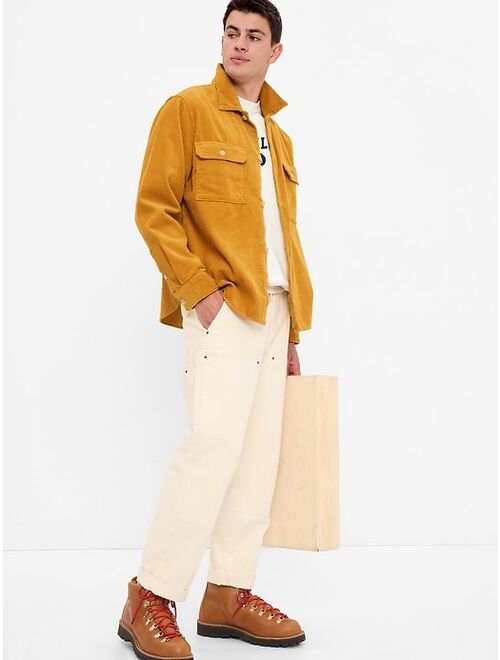 Gap Corduroy Textured Long Sleeve Relaxed Fit Overshirt