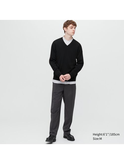 UNIQLO Extra Fine Merino V-Neck Long-Sleeve Sweater