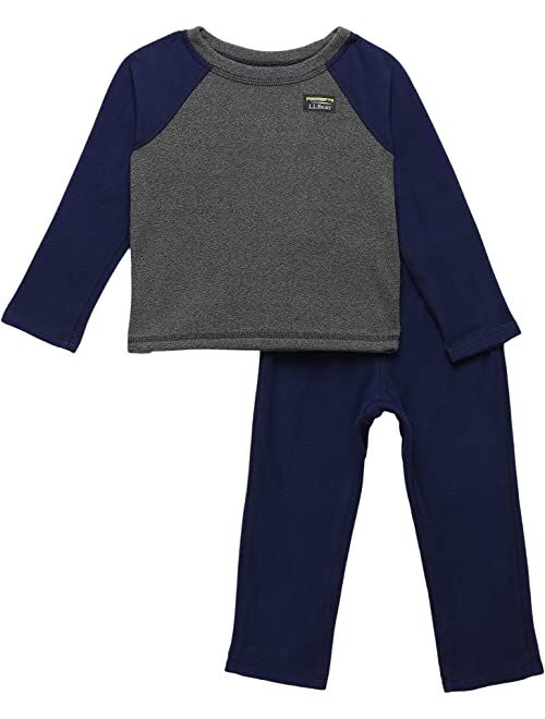 L.L.Bean Fitness Fleece Long Sleeve Tee/Pants Set Color-Block (Toddler)