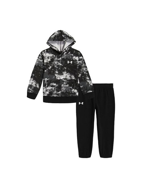 Boys 4-7 Under Armour Spliced-Dye Pullover Hoodie & Jogger Pants Set