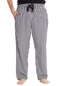 At The Buzzer #followme Plaid Mens Pajama Pants PJ Bottoms for Sleeping and Lounge Wear