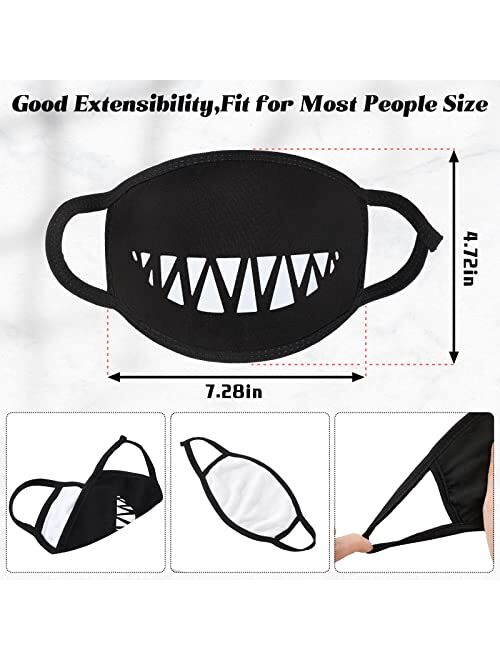 Satinior 10 Pieces Anime Face Mask Cartoon Mouth Mask Anti Dust Unisex Mouth Mask Reusable Washable Funny Mask for Children Adults Man