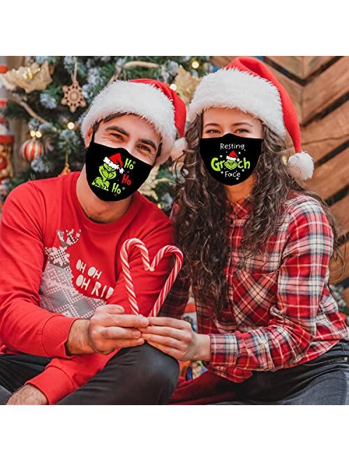 Generic Merry Christmas Face Mask for Women Men 6 Pack - Washable Reusable Cloth Face Masks for Adult Xmas Gifts - Style2