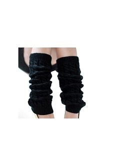 Elandy Knit Winter Thermal Warm Leg Warmers-Long Socks Boot Cuffs Topper Legging Pads For Women Lady Girls Best Xmas Gift