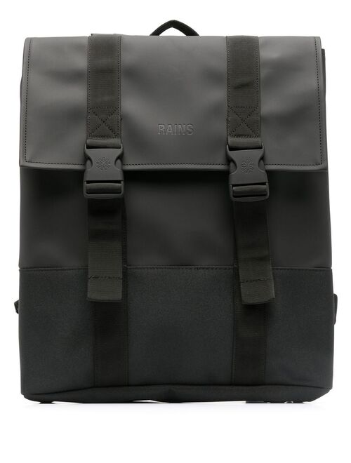 Rains buckle-fastening backpack