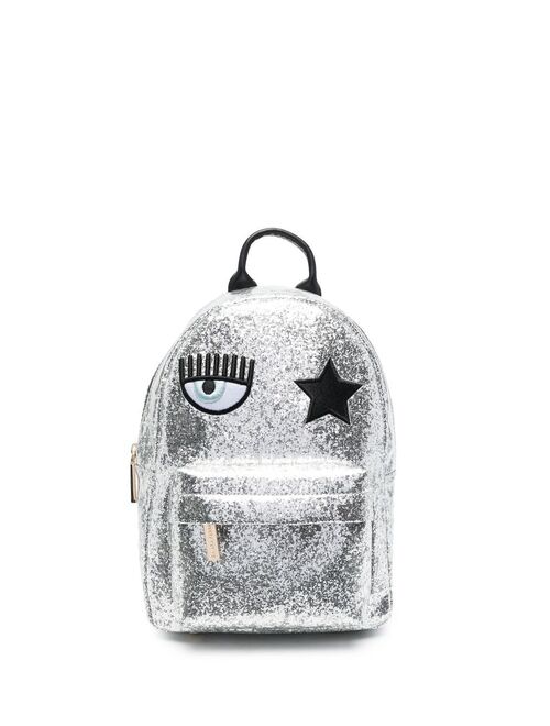 Chiara Ferragni Eye Star metallic-effect backpack