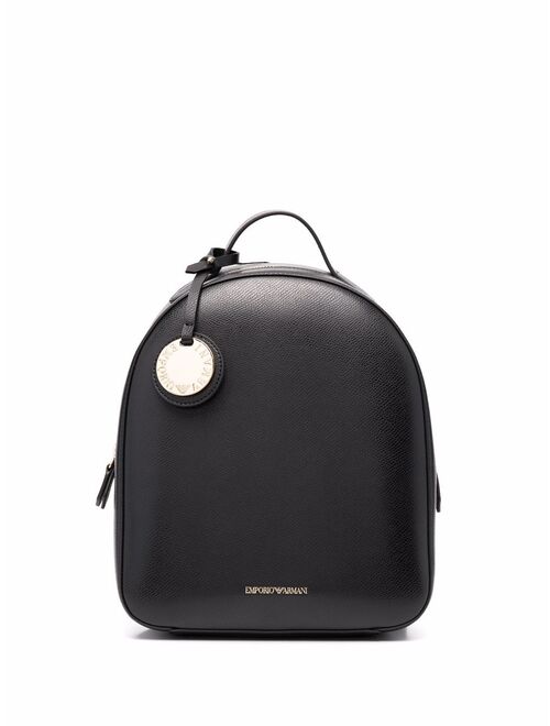 Emporio Armani embossed logo backpack