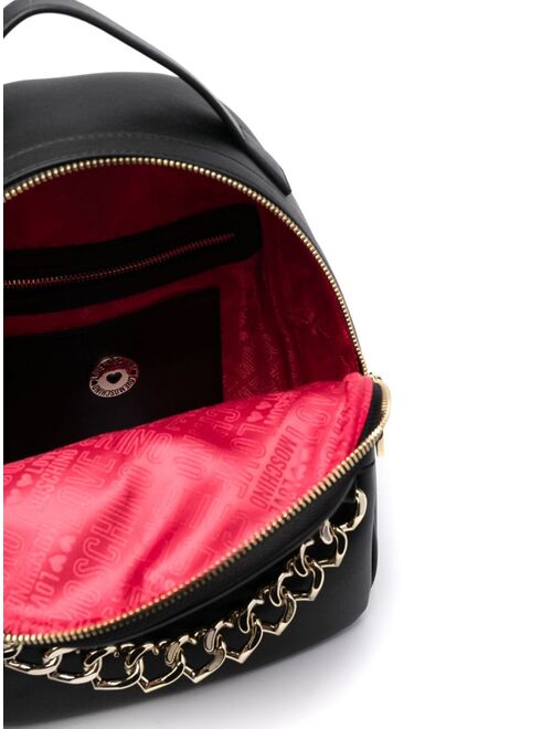 Love Moschino chain-trimmed backpack