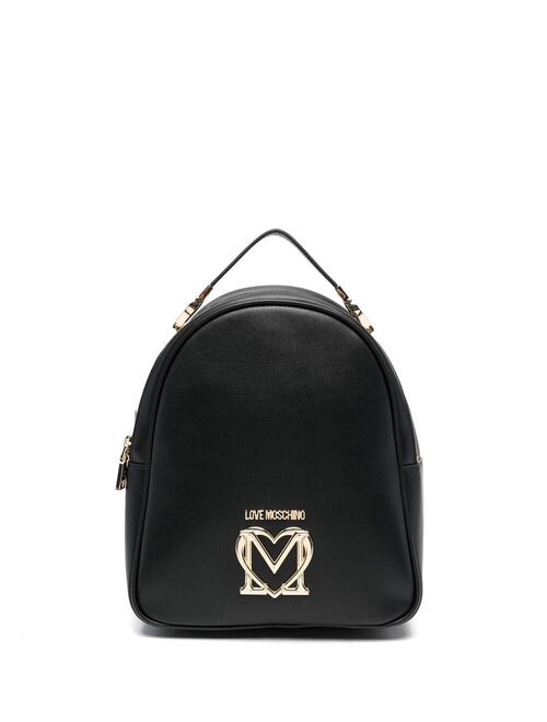 Love Moschino logo-plaque backpack