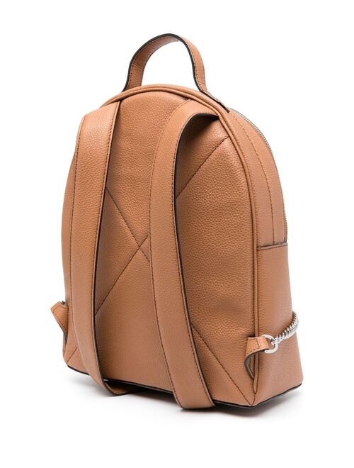 Lancel logo-patch zip-up backpack