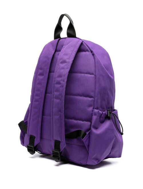 MSGM logo-patch drawstring backpack