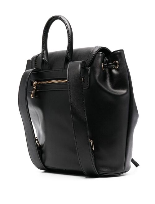 Love Moschino embossed-heart faux-leather backpack