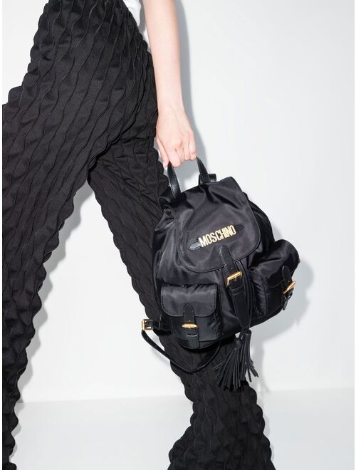 Moschino logo-lettere backpack