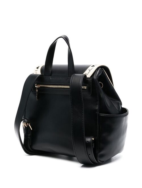 Love Moschino logo-trim drawstring backpack