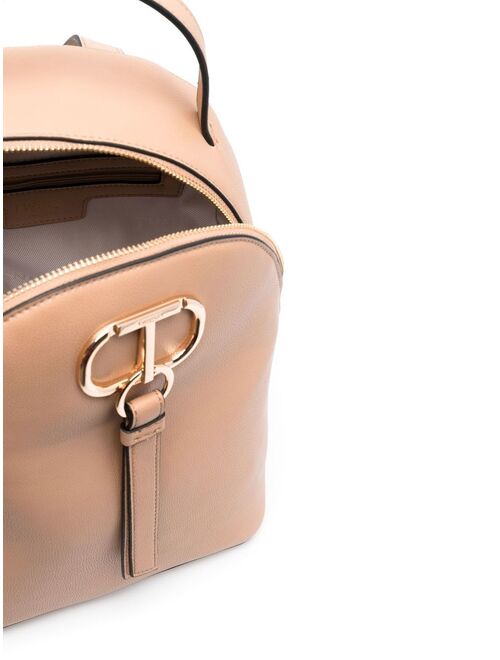 TWINSET logo-plaque zip-around backpack