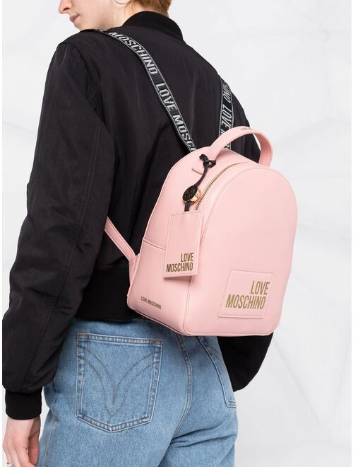 Love Moschino logo-print backpack