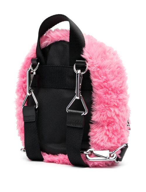 Bimba y Lola mini faux-fur backpack