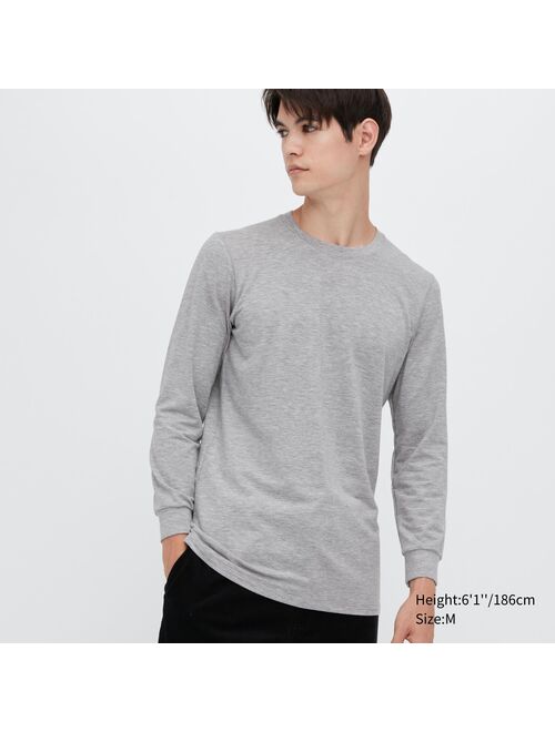 Uniqlo HEATTECH Extra Warm Cotton Crew Neck T-Shirt