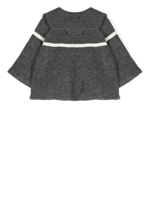 Douuod Kids button-front striped jacket