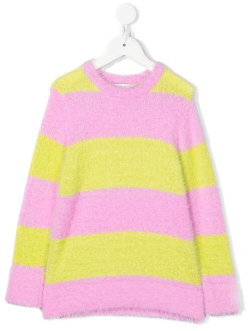 Stella McCartney Kids striped knitted jumper