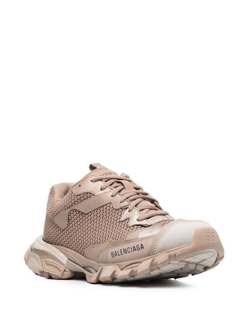 Balenciaga Blush Beige Kitted panels Lace Up Track.3 sneakers