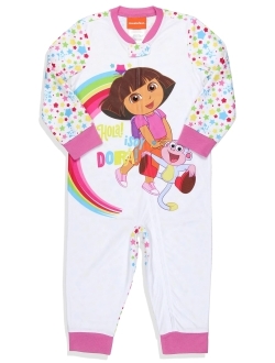 Intimo Nickelodeon Toddler Girls' Dora the Explorer Union Suit Footless Pajama