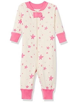 Moon and Back by Hanna Andersson Baby Girls' one-Piece Organic Cotton Footless Pajamas