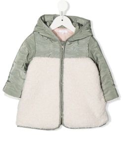Chloe Kids faux-shearling puffer-jacket