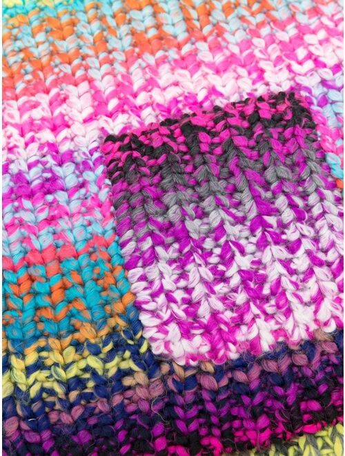 Stella McCartney Kids multicolour-knit scarf