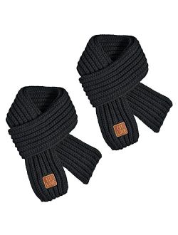 LO SHOKIM Kids Scarf Winter Children Knit Scarves Wraps Soft Windproof Neck Warmer Girls Boys Toddlers