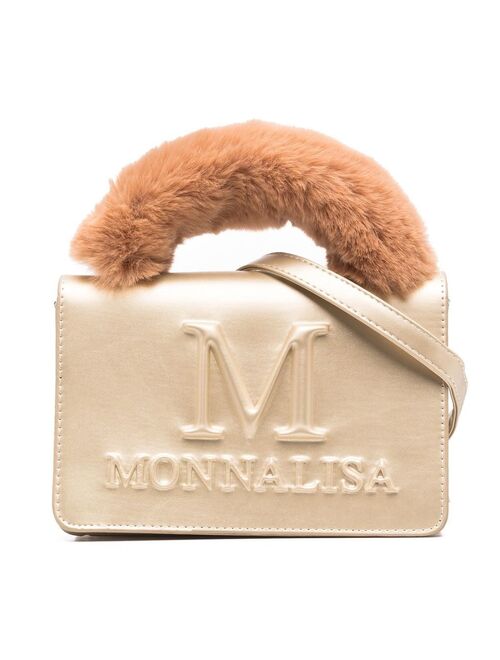 Monnalisa embossed-logo shoulder bag