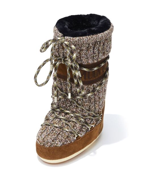 Moon Boot Icon knitted snow boots
