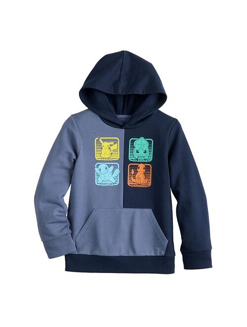 Boys 4-12 Jumping Beans Pokemon Colorblock Starters Graphic Hoodie