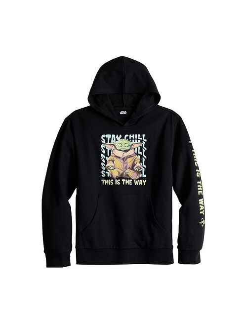 star wars Boys 8-20 "Stay Chill" Grogu Hoodie
