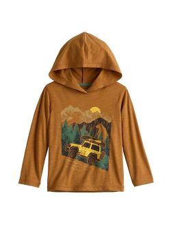 Toddler Boy Jumping Beans Long Sleeve Hooded Graphic Tee