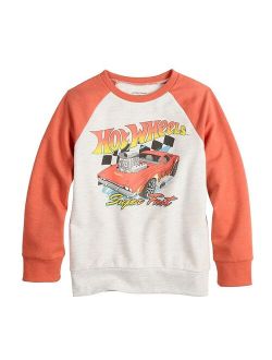 Boys 4-12 Jumping Beans Hot Wheels Raglan Graphic Sweatshirt