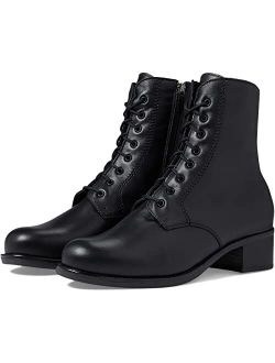 Palmina Calfskin Leather Combat Boots
