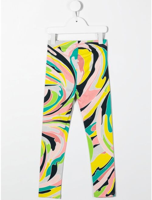 PUCCI Junior graphic print leggings