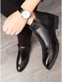 Men Minimalist Slip-On Boots