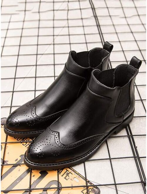 Shein Men Minimalist Slip-On Boots