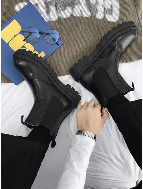 Shein Kuangbang Shoes Men Minimalist Slip On Chelsea Boots