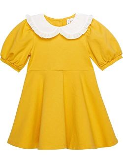 Ponte Collar Dress (Toddler/Little Kids/Big Kids)